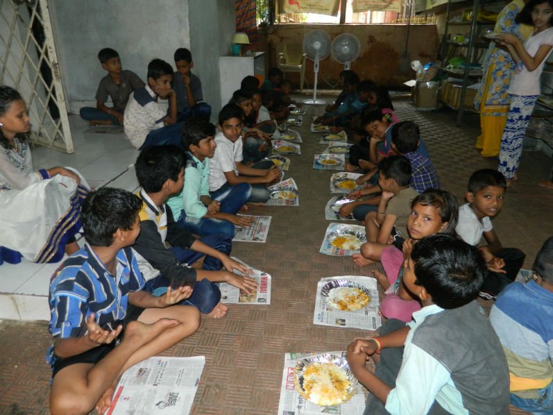 Sunday Activity program for Slum Children of Koperkhairane held on 01st October 2017 with Mid Day Lunch.