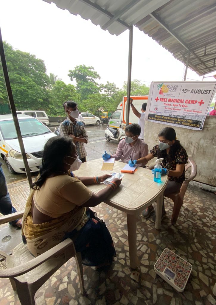 Welfare Activity - Medical Camp conducted in the slums on 15th August 2021.