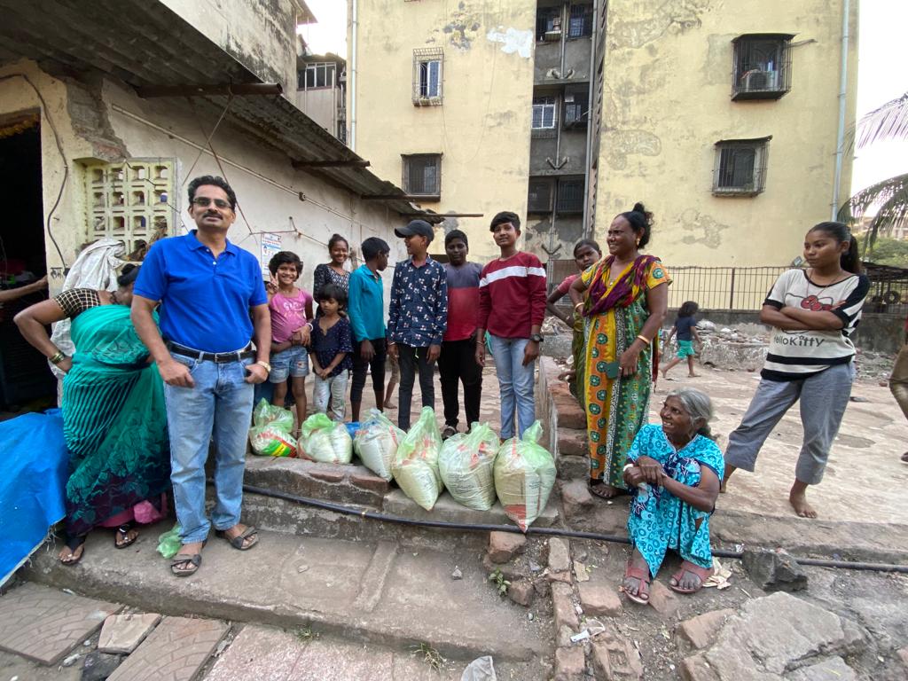 Grain Distribution to poor Needy Family of Koperkhairane conducted on 27 Dec 2022