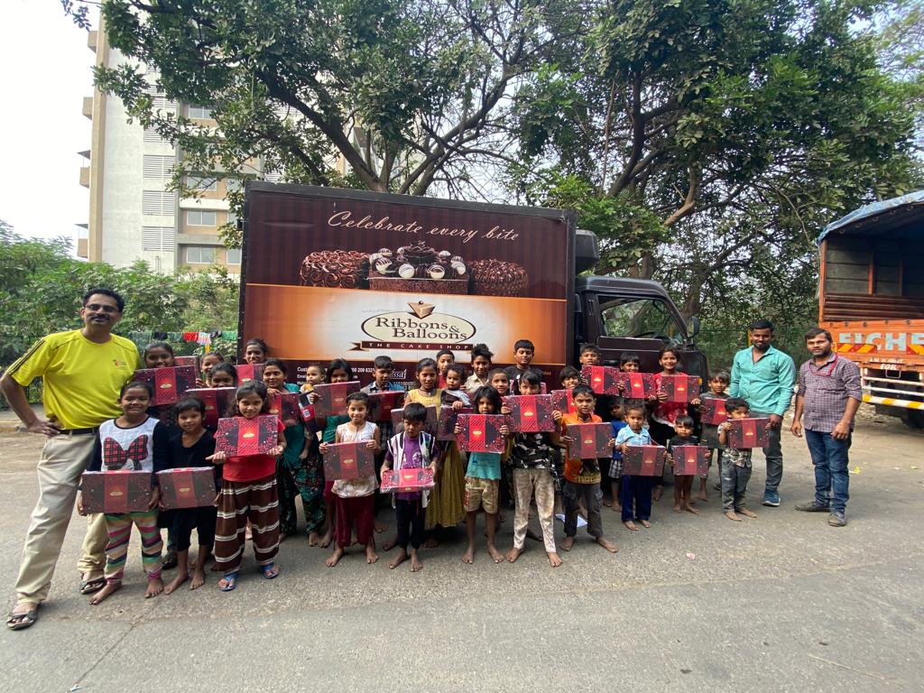 Joint Activity Ribbons and Balloons &  Palms Care Foundation- Distribution of Chocolate Box - 300 Children