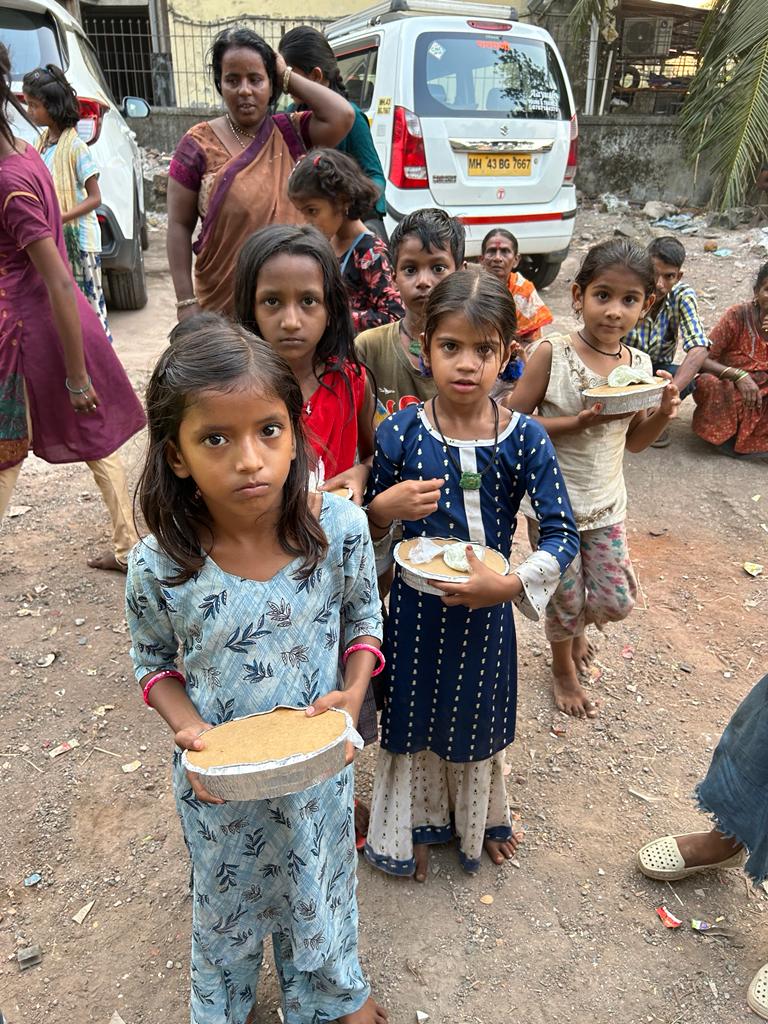 Spreading Smiles : 200 Food Packets  Distributed to unprivileged children of Koperkhairane