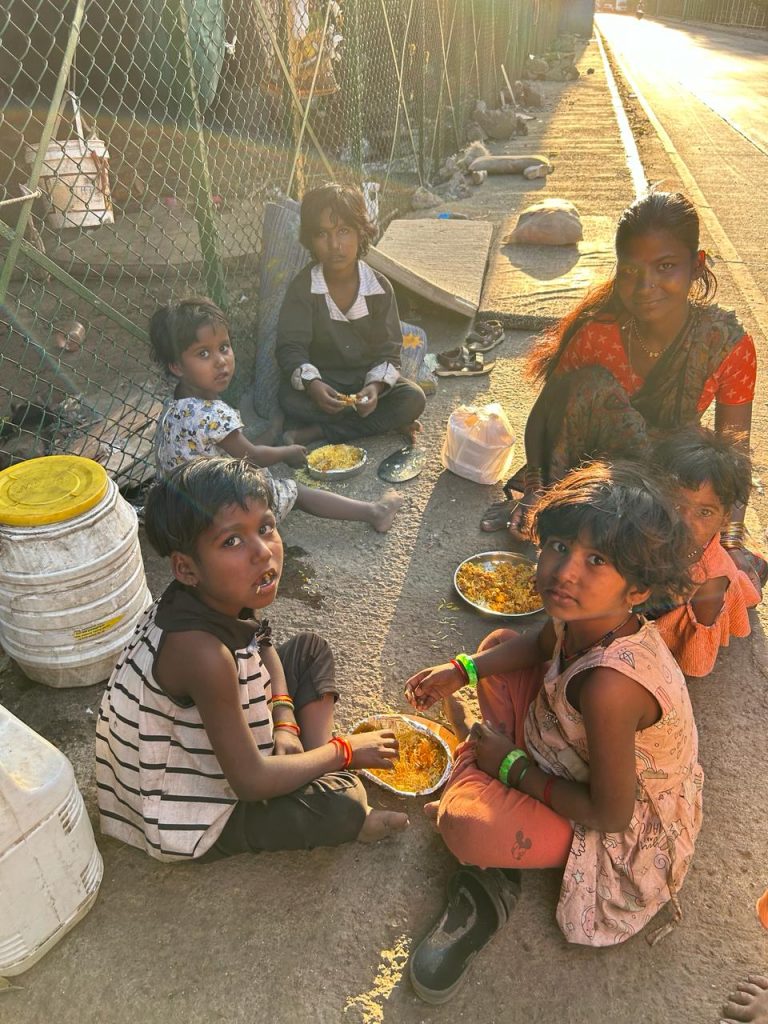 Feeding Program Conducted for Slum Children of Ghansoli-23 Feb 2024