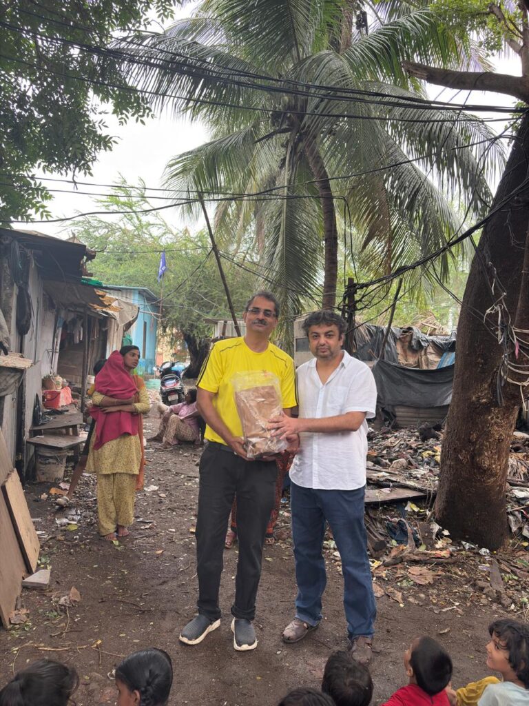 Distribution of samosas to slum children of Koperkhairane conducted on 25 July 2026